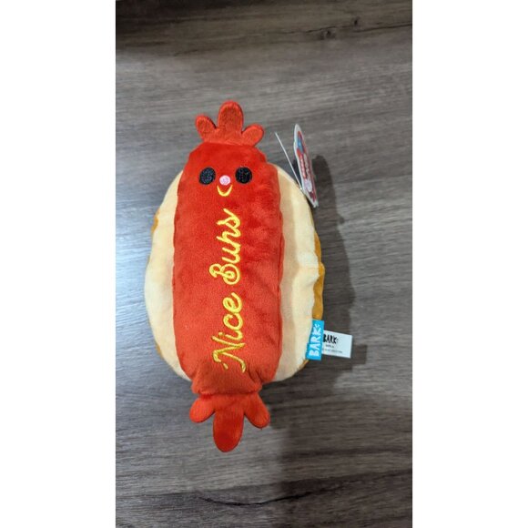 Bark box Frank Flirter "Nice Buns" Plush Dog Toy Hot Dog  Large New - Picture 4 of 5
